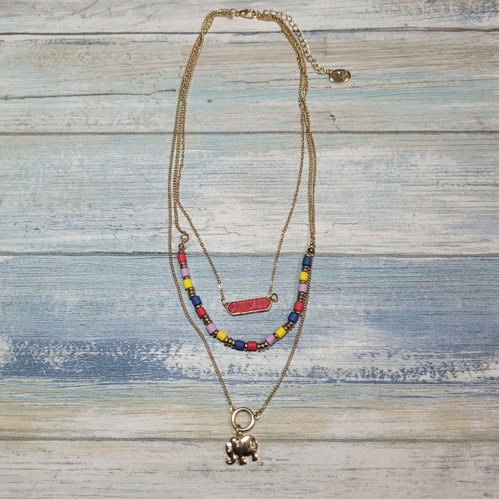 Time and Tru Three Layers Necklace.